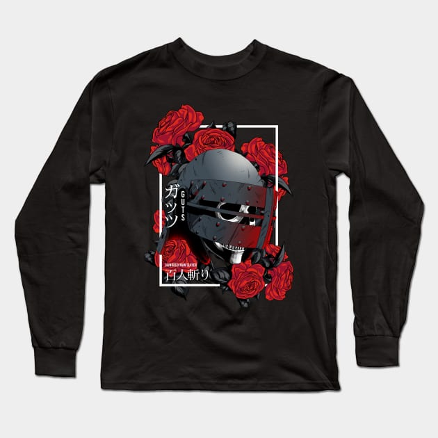 Memento Mori of the Black Swordsman Long Sleeve T-Shirt by manoystee